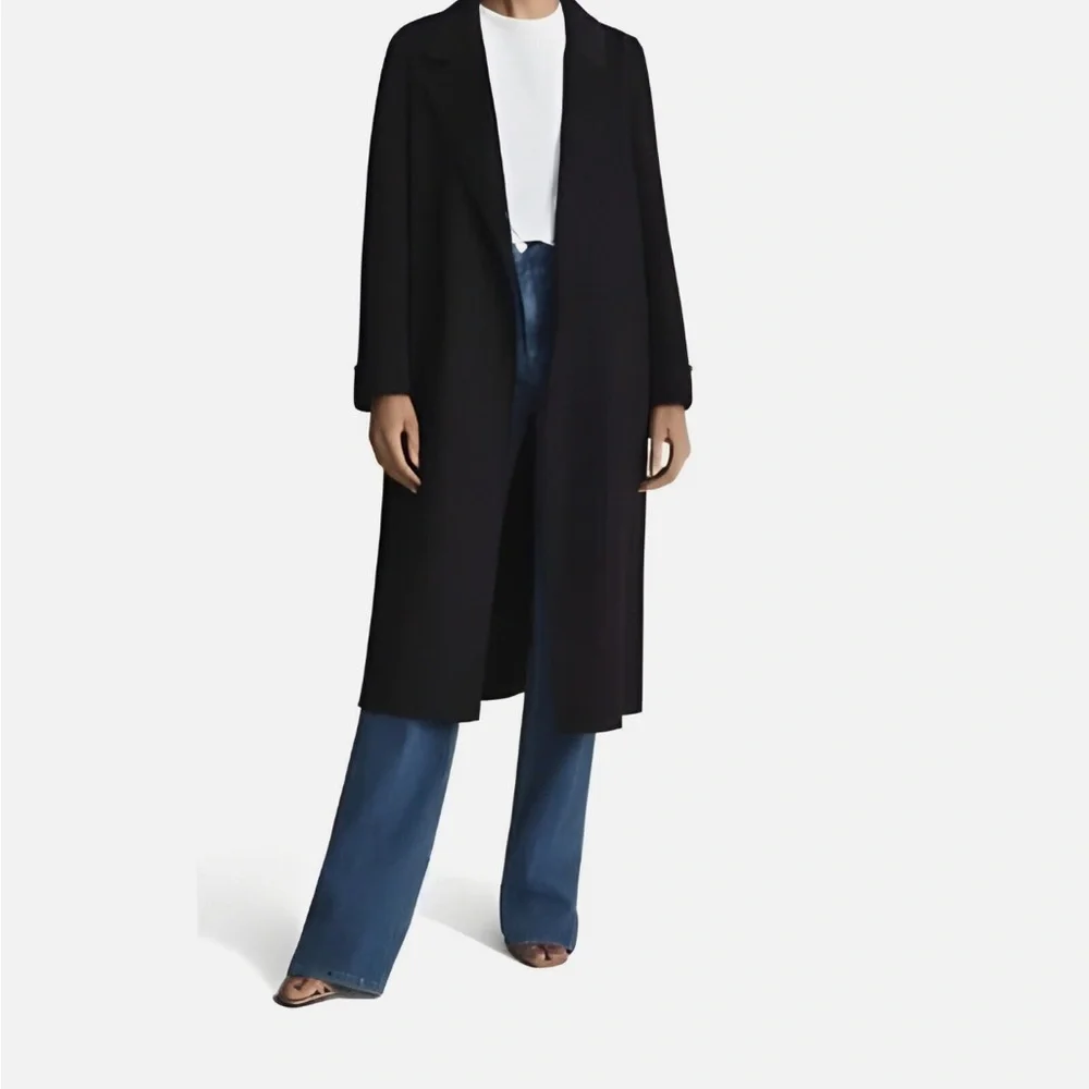 Reiss Navy Elise Long Blazer Coat - Picture 1 of 4